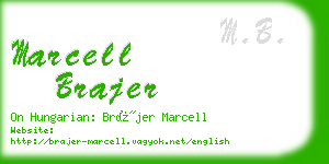 marcell brajer business card